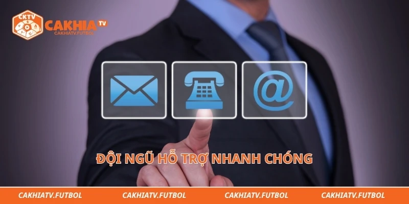 Đội ngũ hỗ trợ nhanh chóng